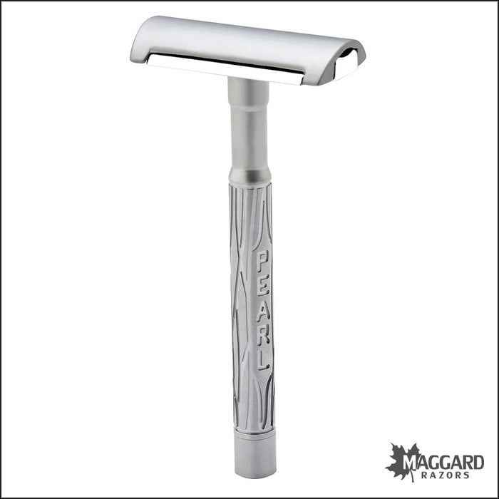 Pearl Shaving K2 Closed Comb DE Safety Razor with Two Handles - Matte Finish