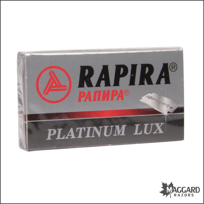 Rapira Platinum Lux Double Edge Razor Blades, 5 blades