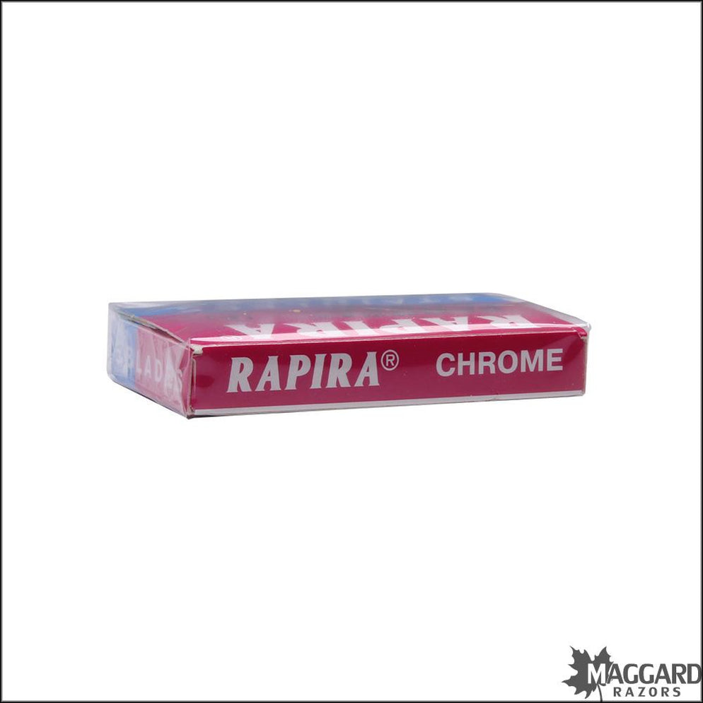 Rapira Stainless Chrome Double Edge Razor Blades, 5 blades — Maggard Razors