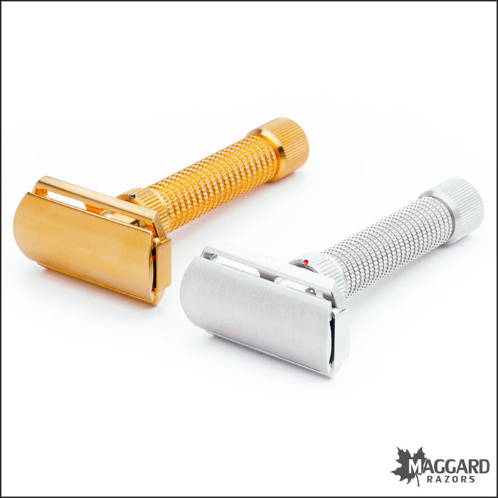 Rex Supply Co. Ambassador Adjustable Deluxe Gold DE Razor — Maggard Razors