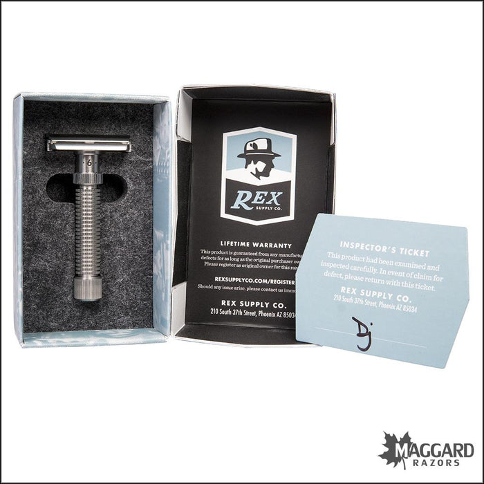 Rex Supply Co. Ambassador Adjustable Stainless Steel DE Razor — Maggard ...