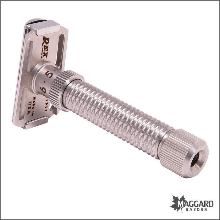 Rex Supply Co. Konsul Slant Adjustable Stainless Steel DE Razor ...