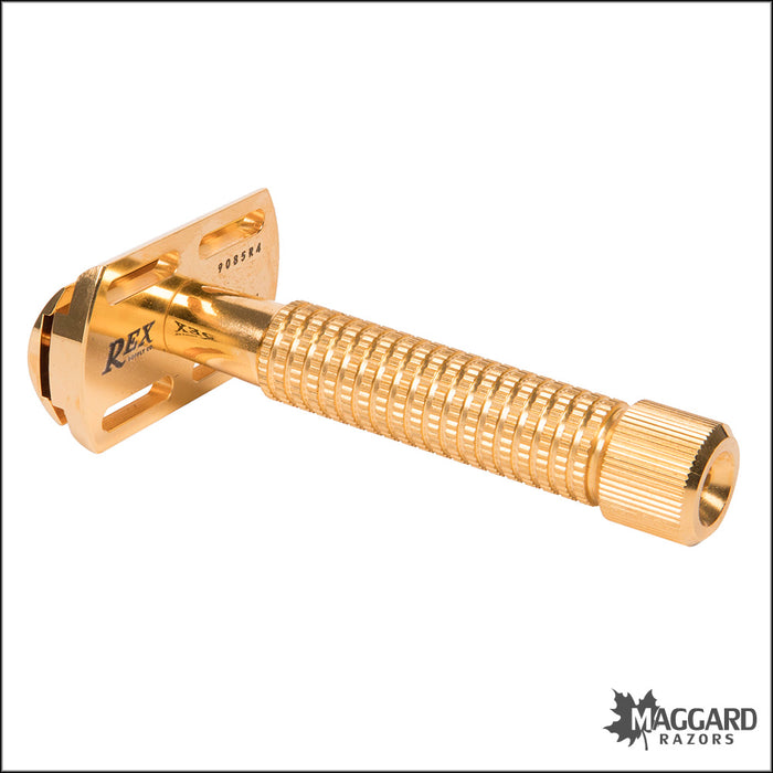 Magic Gold Razor Comb Rex Supply Co. The Envoy Deluxe Gold Closed Comb DE Safety Razor ...