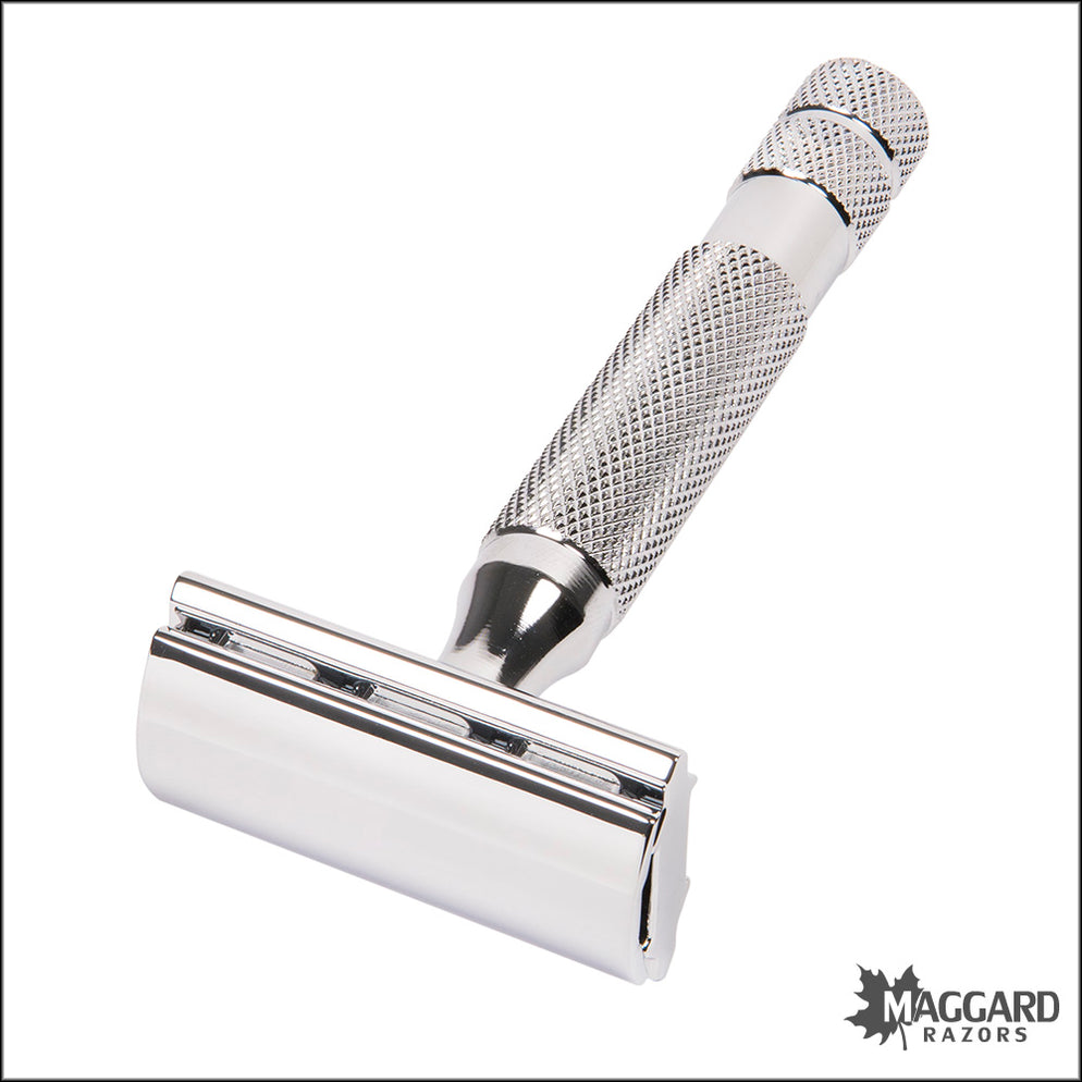 Rockwell Razors 6C White Chrome Adjustable DE Safety Razor — Maggard Razors
