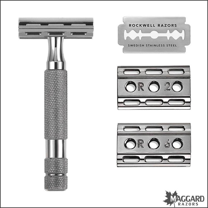Rockwell Razors 6C Gun Metal Gray Adjustable DE Safety Razor โ Maggard ...