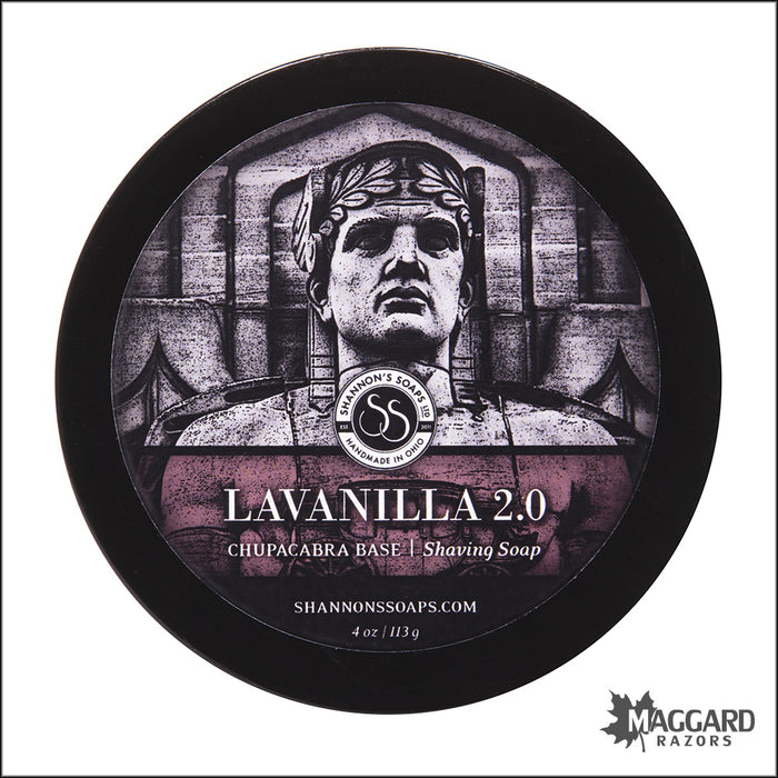 Shannon's Soaps Lavanilla 2.0 Tallow Shaving Soap, 4oz - Limited Edition