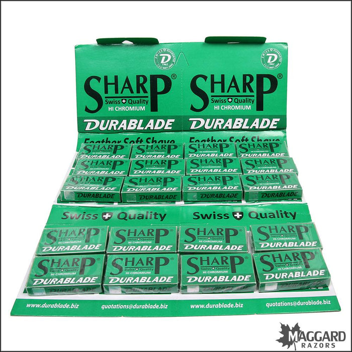Sharp-Durablader-Stainless-DE-Safety-Razor-Blades-200-pack
