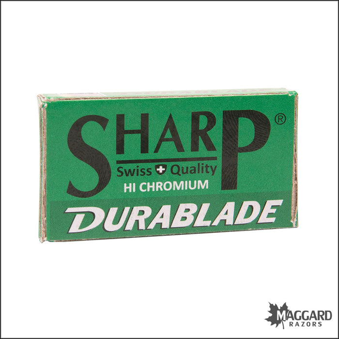 Sharp Durablade Stainless Double Edge Safety Razor Blades, 10 Blades