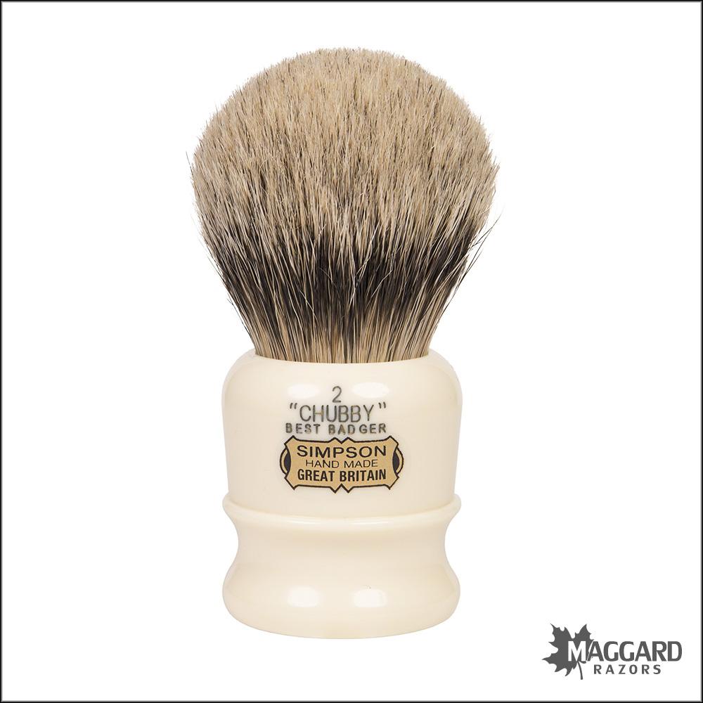 Simpson Chubby 2 CH2 Best Badger Shaving Brush, 27mm — Maggard Razors