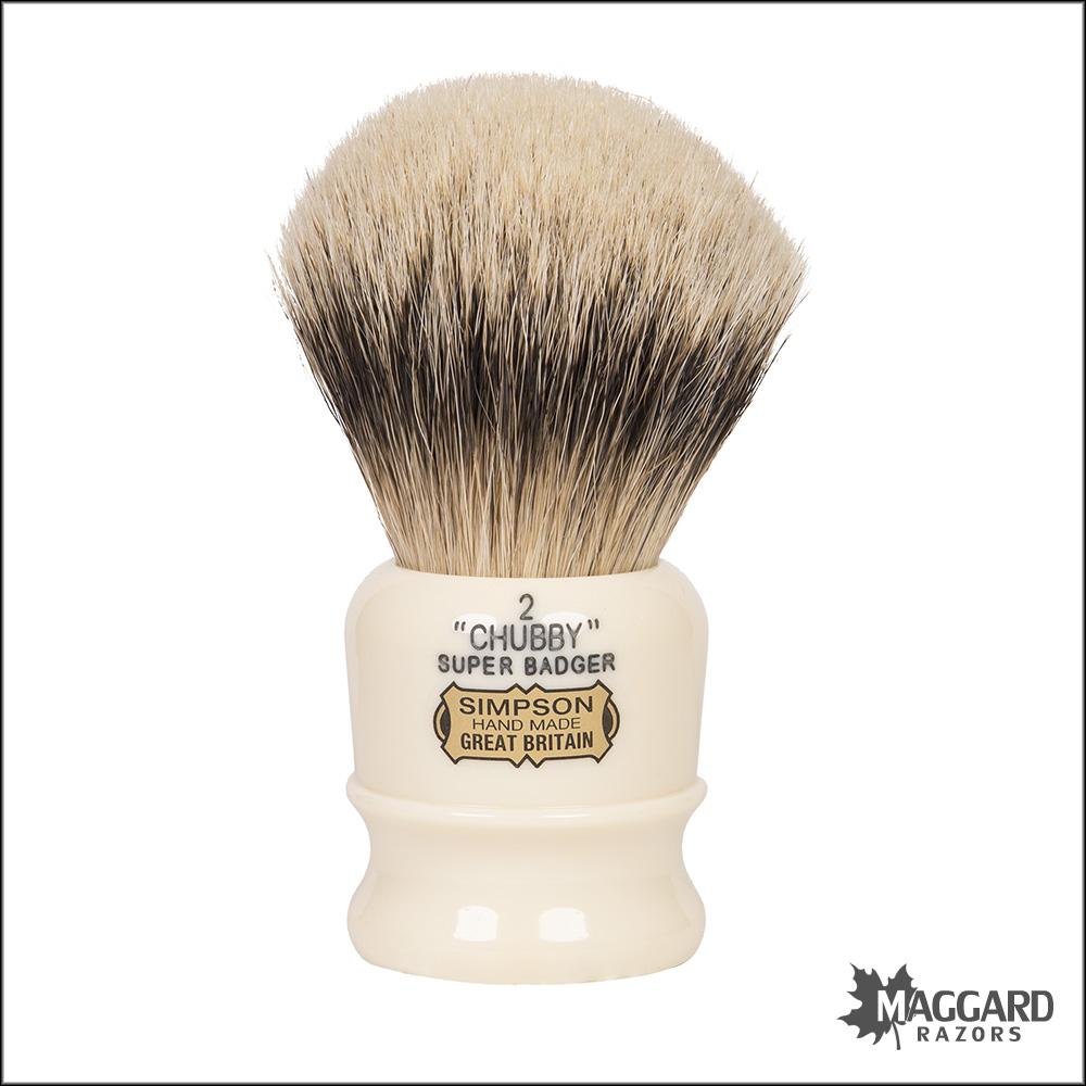 Simpson Chubby 2 CH2 Super Badger Shaving Brush, 27mm — Maggard Razors