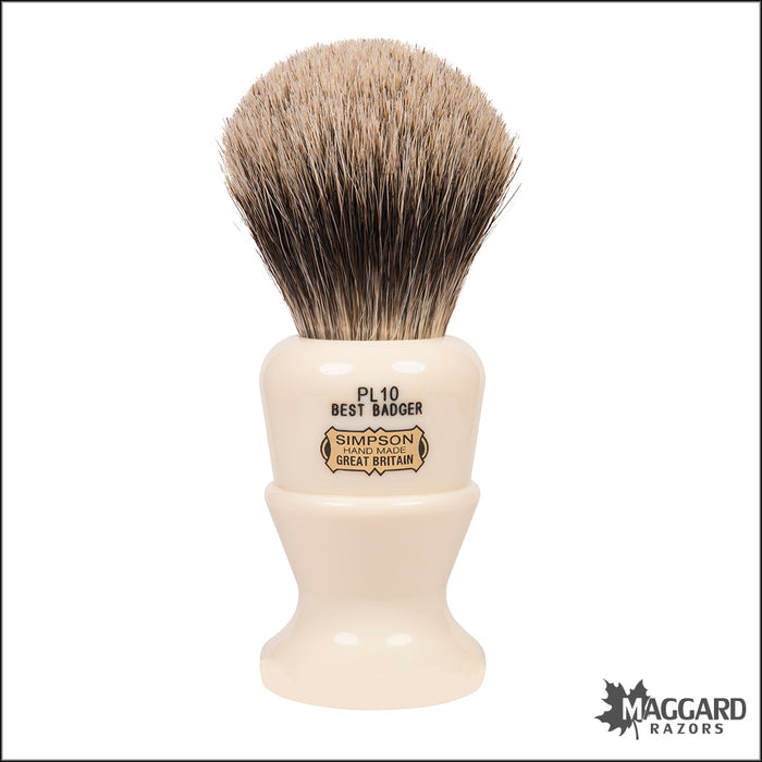 Simpson Polo PL10 Best Badger Shaving Brush, 27mm