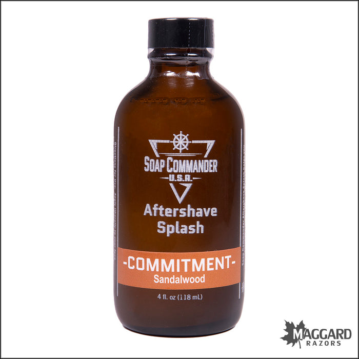 Soap Commander Commitment Artisan Aftershave Splash, 4oz