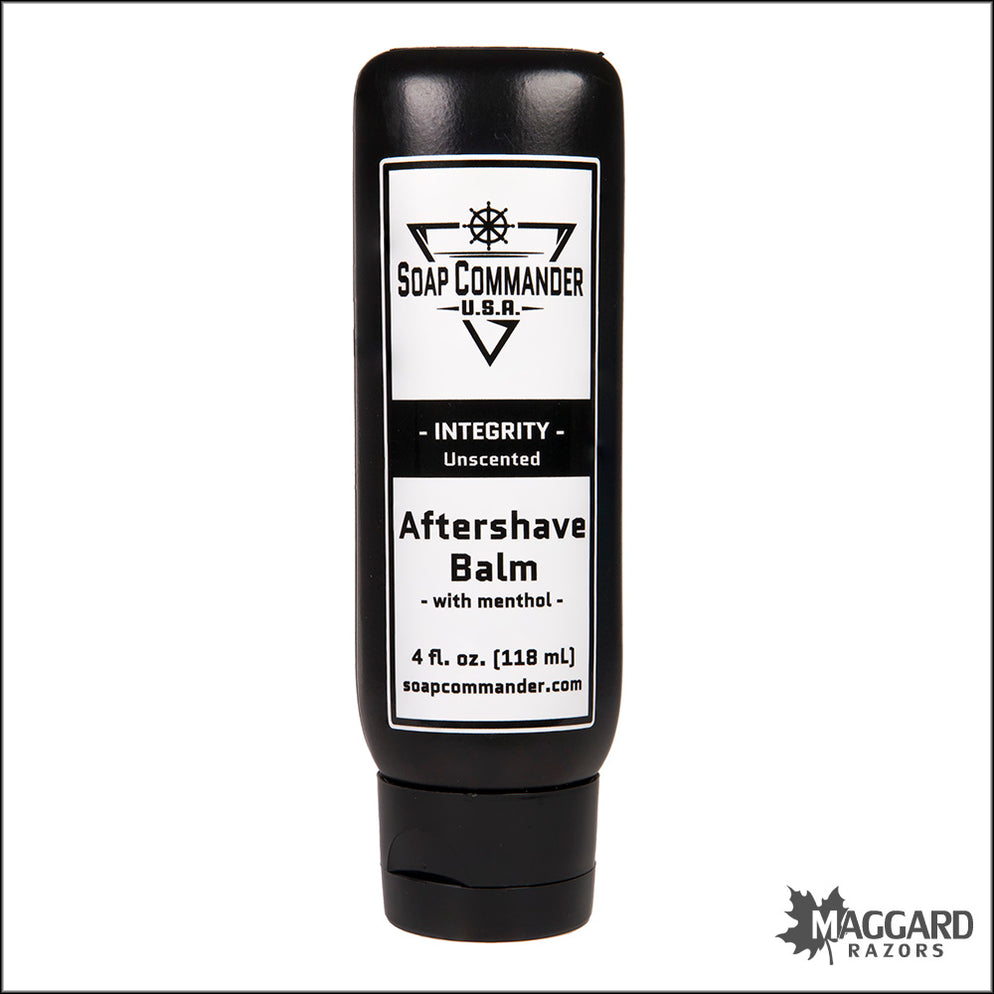 Soap Commander Integrity Artisan Aftershave Balm, 4oz with Menthol ...