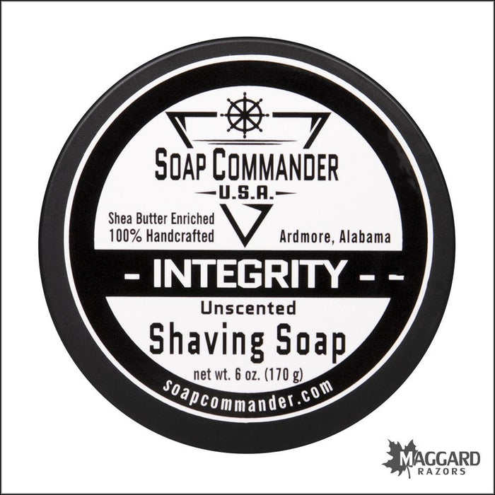 Soap-Commander-Integrity-Unscented-Artisan-Vegan-Shaving-Soap-6oz