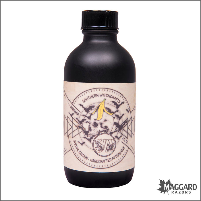 Southern Witchcrafts Boonana Aftershave Splash, 4oz - Alcohol Free - Seasonal Release