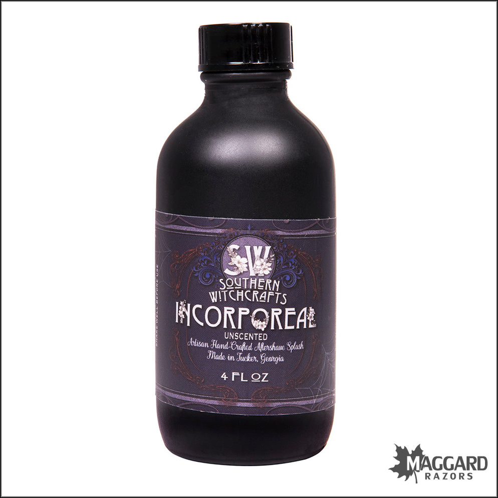 Southern Witchcrafts Incorporeal Vegan Aftershave Splash, 4oz Alcoho