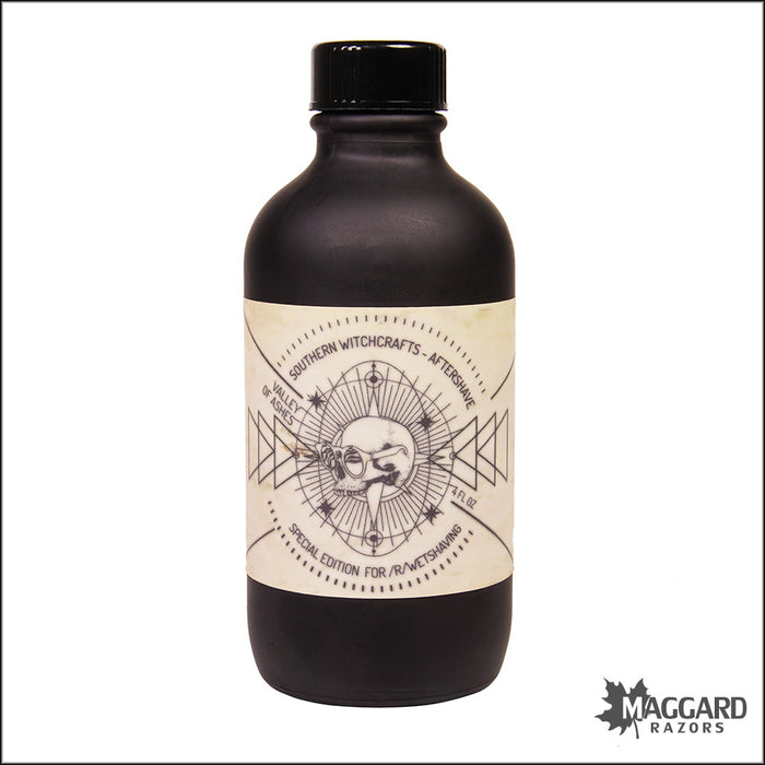 Southern Witchcrafts Valley of Ashes Aftershave Splash, 4oz - Alcohol Free