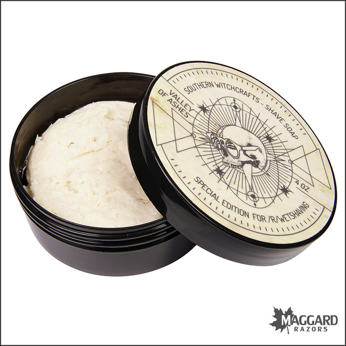 Southern Witchcrafts Valley of Ashes Vegan Shaving Soap, 4oz