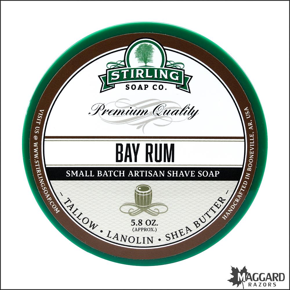 https://maggardrazors.com/cdn/shop/products/Stirling-Soap-Co-Bay-Rum-artisan-shaving-soap-5oz-1_1024x1024.jpg?v=1616410280