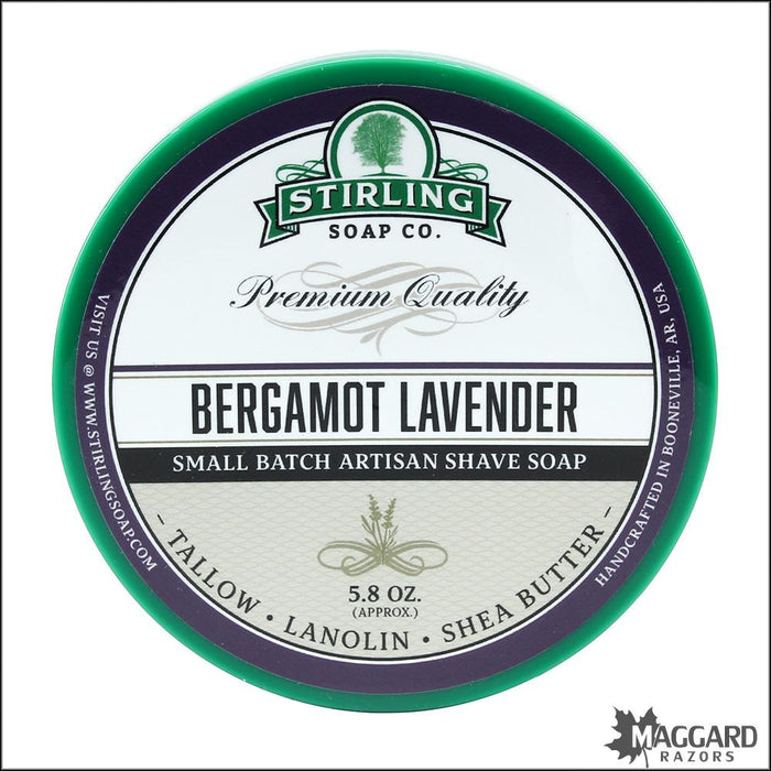 Stirling-Soap-Co-Bergamot-Lavender-artisan-shave-soap-5oz