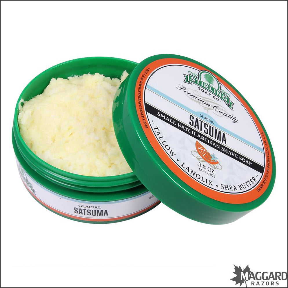 Stirling Soap Co. Glacial Satsuma Shaving Soap, 5.8oz — Maggard Razors