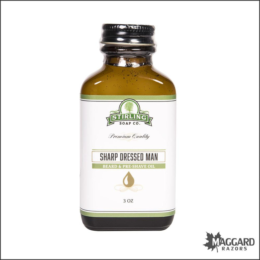 Stirling Soap Co. Sharp Dressed Man Beard and Pre-Shave Oil, 3oz ...