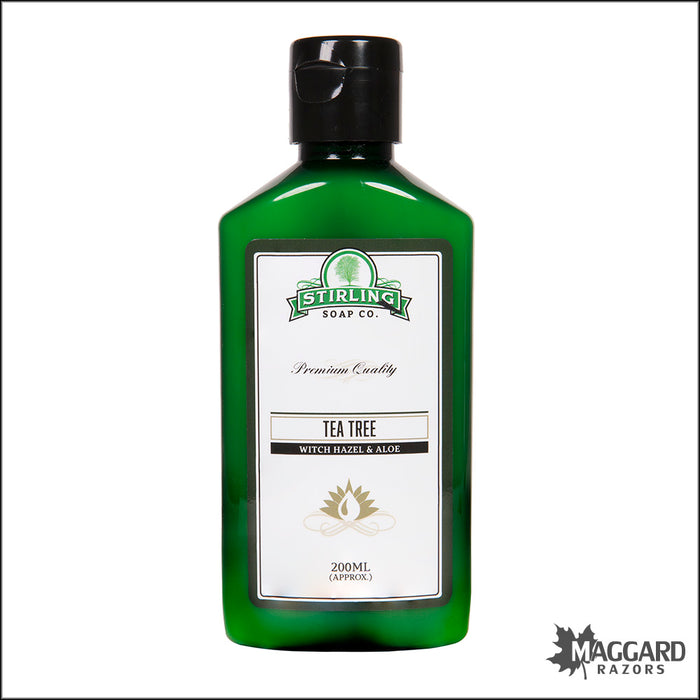 Stirling Soap Co. Tea Tree Witch Hazel and Aloe Aftershave, 200ml