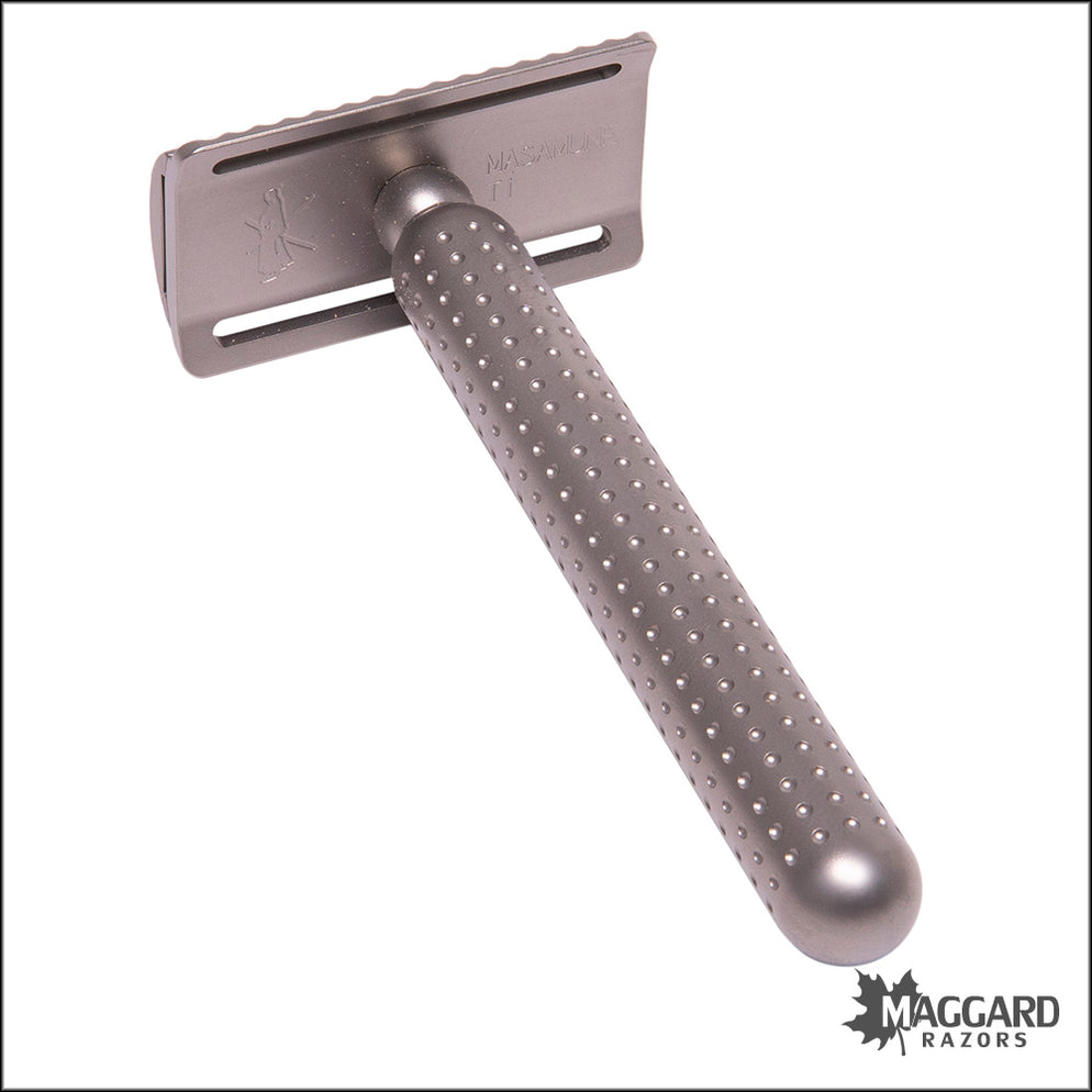 Tatara Razors Masamune Titanium Closed Comb DE Safety Razor, Matte Fin ...