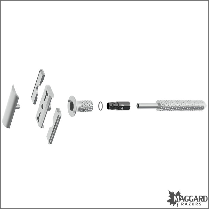 Detachable Razor Structure Exploded Tatara Razors Muramasa Adjustable Closed Comb Machined DE Safety Razor ...