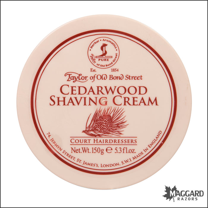 Taylor of Old Bond Street Cedarwood Shave Cream, 150g