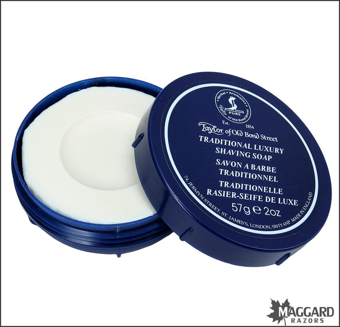 Taylor of Old Bond Street Traditional Shaving Soap in Bowl, 57g — Maggard  Razors