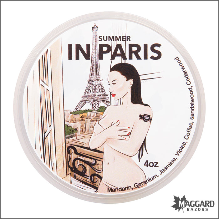 The Club Summer In Paris Artisan Shaving Soap, 4oz - Kaizen Base
