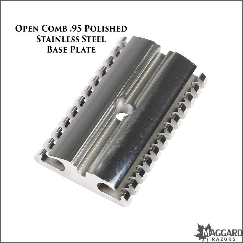 Timeless Razor Base Plates Stainless Steel, 16 types — Maggard Razors