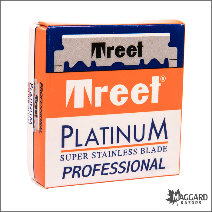 Treet Platinum Super Stainless Professional Single Edge Razor Blades, Box of 100 half blades