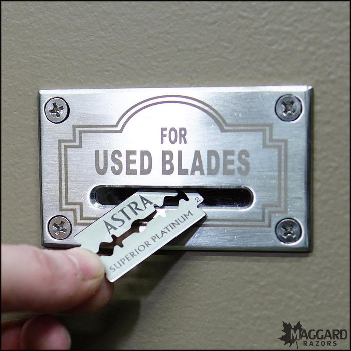 Maggard Razors Blade Bank Used Blades Lifetime Wall Slot