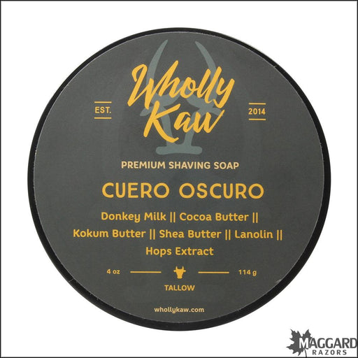 Wholly-Kaw-Cuero-Oscuro-Artisan-Shaving-Soap-4oz