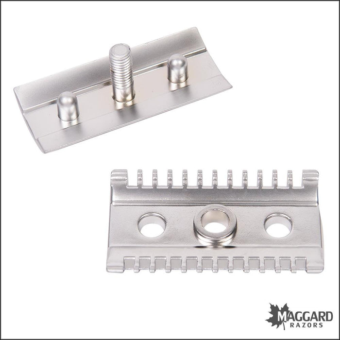iKon ShaveCraft Short Open Comb DE Safety Razor Head — Maggard Razors