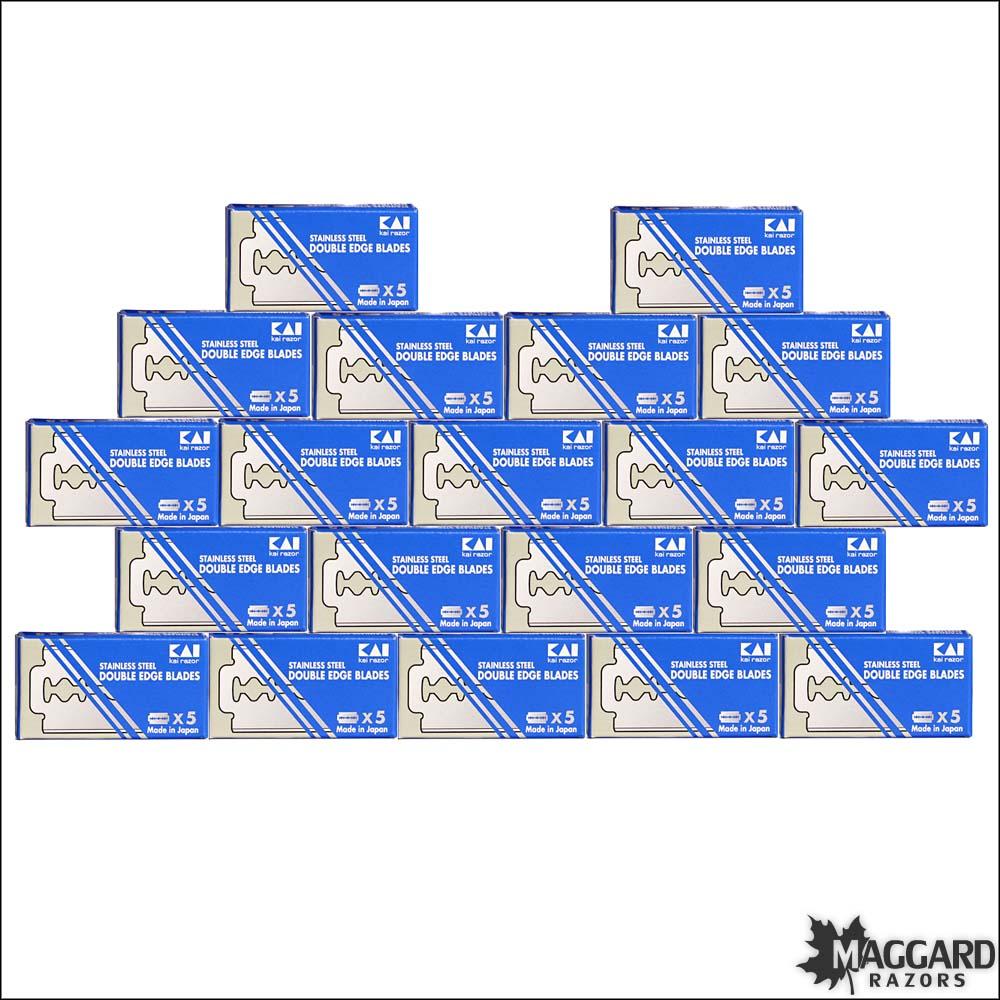 Kai Double Edge Razor Blades Bulk Pack 100 Blades — Maggard Razors